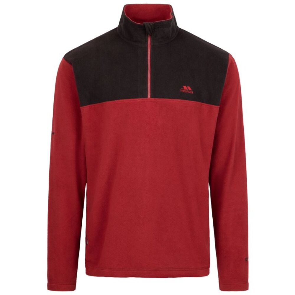 Trespass Mens Curtiston AT100 Fleece Top / Merlot